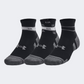 Under Armour Performance Tech 3 Pieces Unisex Training Sock Black/Jet Grey