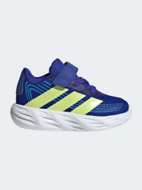 حذاء رياضي للأولاد الرضع من Adidas Galaxy 8 باللونين الأزرق الفاتح/الليموني