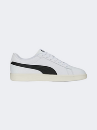 Puma Smash 3 L حذاء لايف ستايل رجالي أبيض/أسود/ذهبي