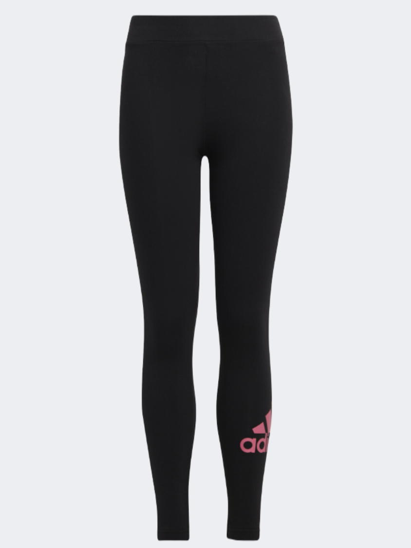 Adidas Essentials Big Logo Girls Sportswear Tight Black/Magenta