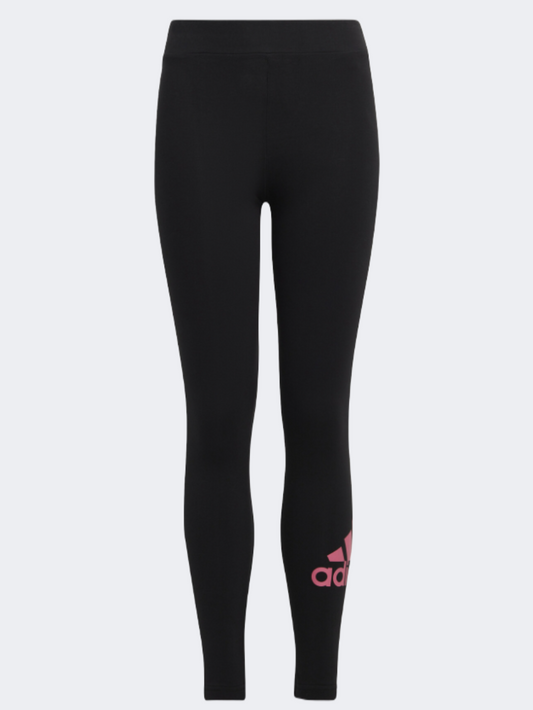 Adidas Essentials Big Logo Girls Sportswear Tight Black/Magenta