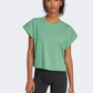 Adidas Studio Women Training T-Shirt Preloved Green/Grey