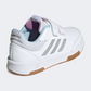 أحذية رياضية للبنات Adidas Tensaur بخطاف وحلقة ملابس رياضية لون أبيض سحابي