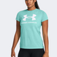 Under Armour Rival Logo Women Lifestyle T-Shirt Turquoise/White