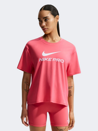 Nike Pro Women Training T-Shirt Coral/White