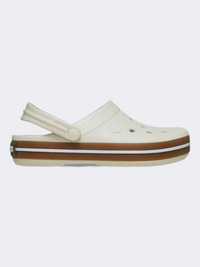 صندل Crocs Crocband Gum للأطفال للحياة اليومية بلون أبيض سميت