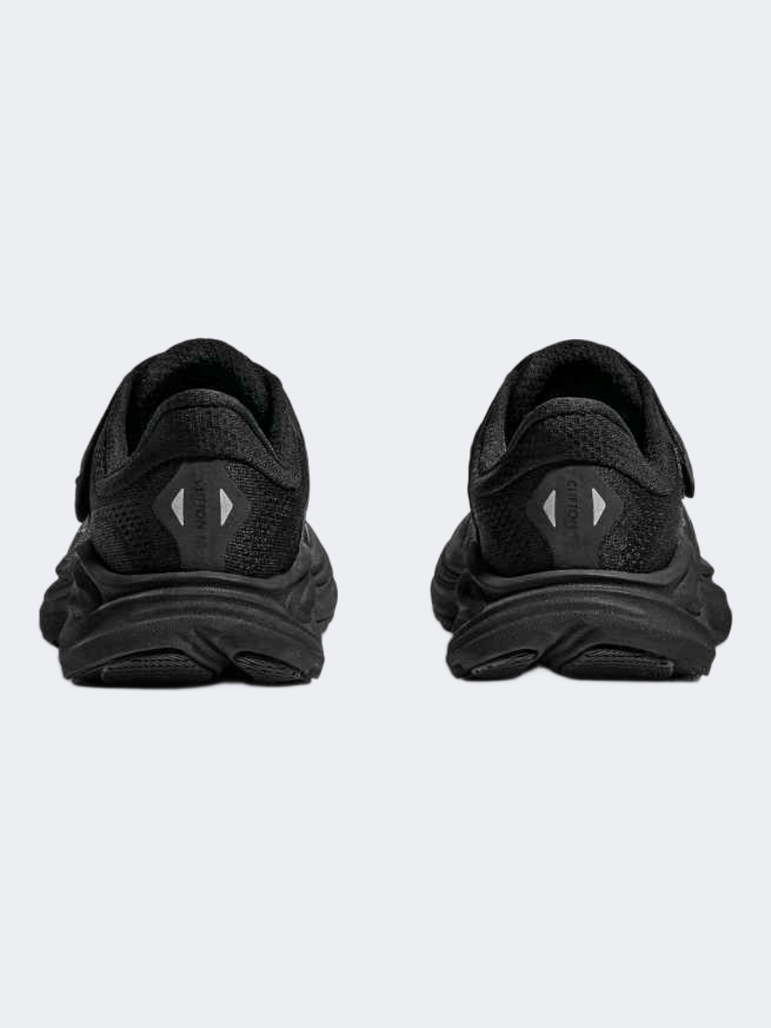 حذاء جري للأولاد Hoka Clifton 10 Ps باللون الأسود