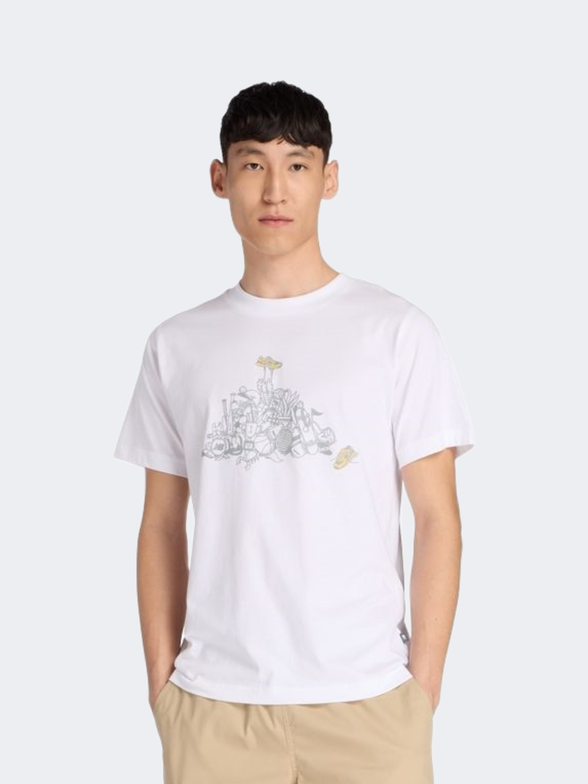 New Balance Athletics Pile Men Lifestyle T-Shirt White
