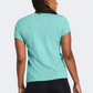 Under Armour Rival Logo Women Lifestyle T-Shirt Turquoise/White