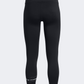 Under Armour Motion Branded Ankle Leg Girls Training Tight Black/Jet Grey