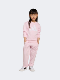 Adidas Little-Girls Sportswear Set Clear Pink/White