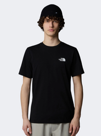 The North Face سيمبل دوم تيشيرت رجالي كاجوال أسود