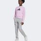 Adidas Future Icons Logo Kids-Girls Sportswear Tracksuit True Pink/Black