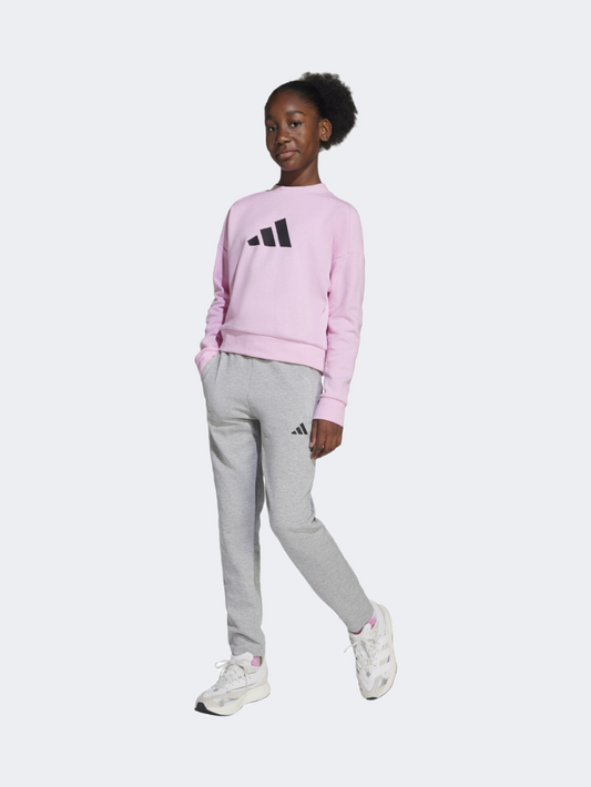 Adidas Future Icons Logo Kids-Girls Sportswear Tracksuit True Pink/Black