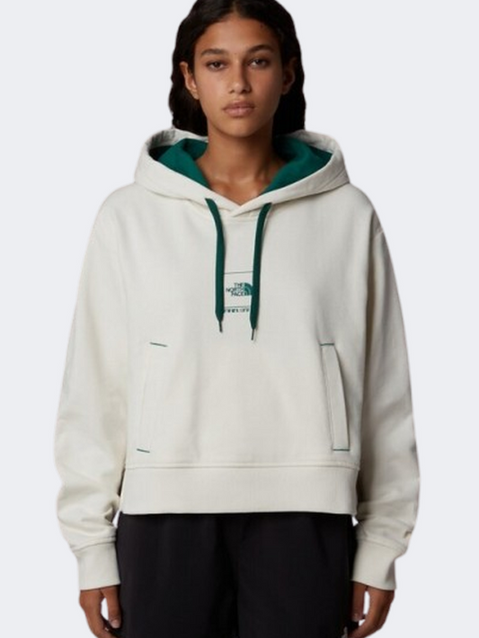 The North Face Coordinates Women Lifestyle Hoody White Dune