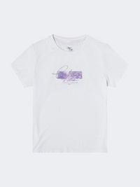 إركي تي شيرت نمط حياة للبنات الأطفال أبيض