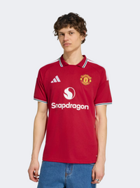 قميص كرة القدم المنزلي للرجال مانشستر يونايتد 26/27 من Adidas أحمر/أبيض