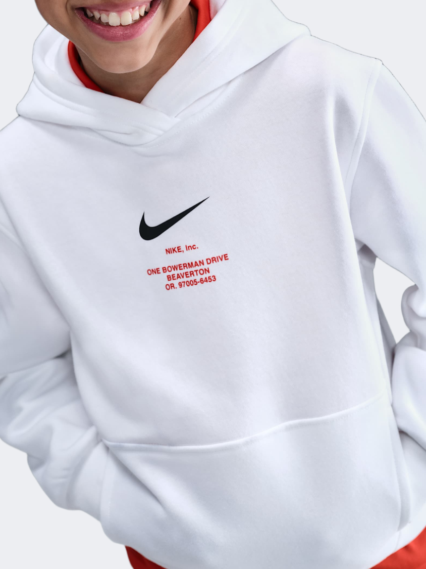 نايك سبورتسوير كلوب فليس نساء Lifestyle هودي أبيض/أسود