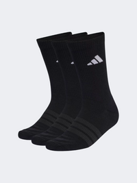 جوارب تدريب للجنسين 3 أزواج Adidas Essentials أسود/أبيض