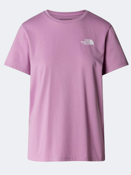 The North Face Foundation Mountain Simple Graphic Women Hiking T-Shirt Mineral Purple