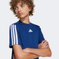 Adidas Train Essentials 3-Stripes Kids-Boys Sportswear T-Shirt Dark Blue/White