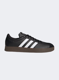 Adidas Vl Court Base حذاء رياضي رجالي أسود/أبيض/بني