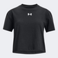 Under Armour Sportstyle Logo Girls Training T-Shirt Black/White