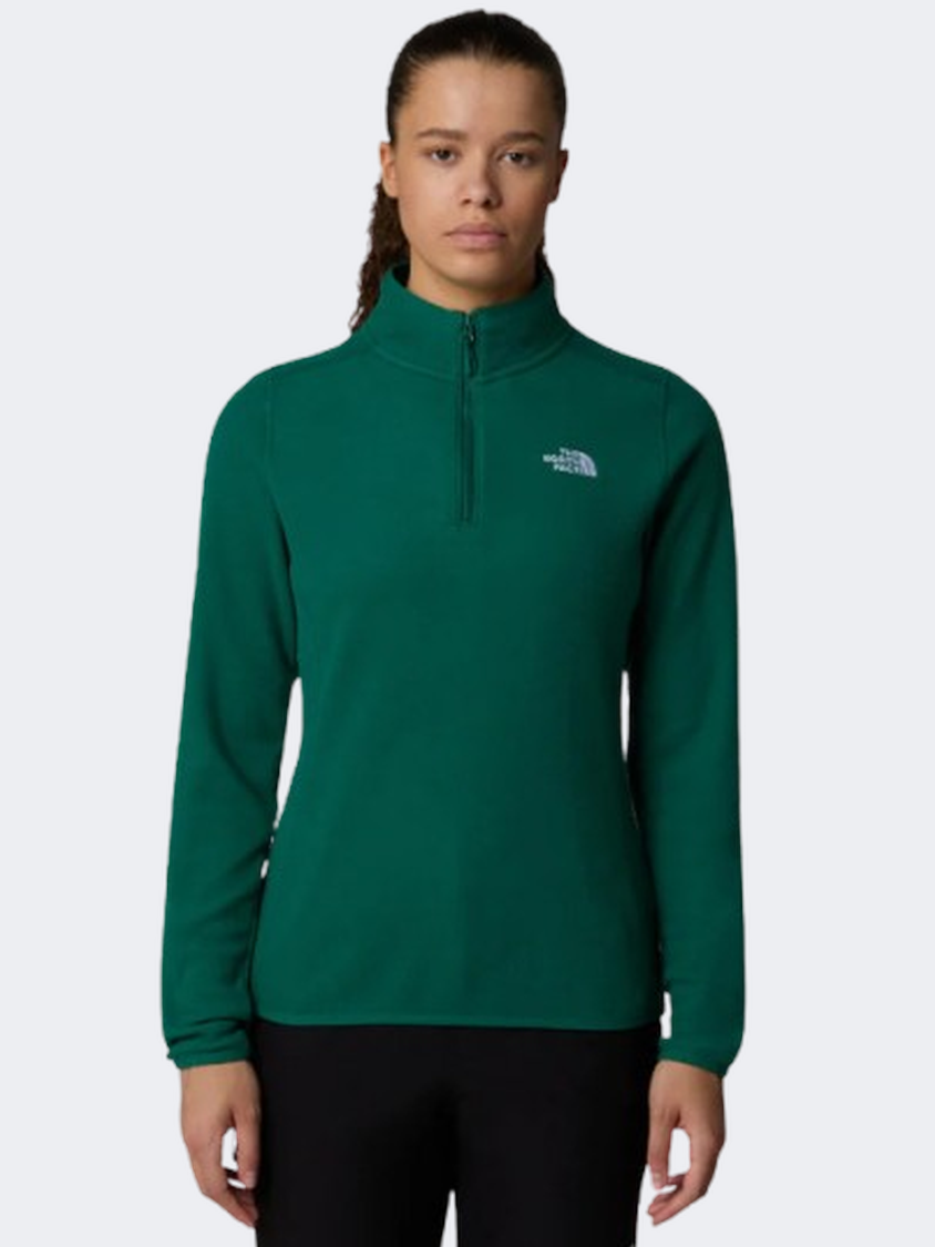 The North Face 100 Glacier Women Hiking Fleece Evergreen