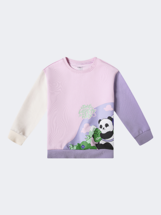 Erke Little-Girls Lifestyle Sweatshirt Light Purple