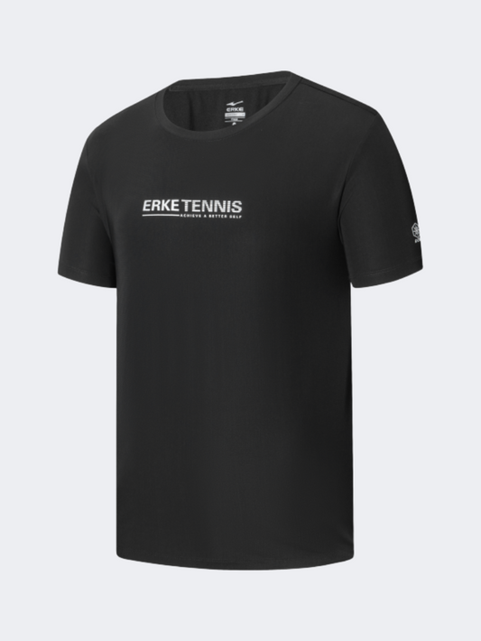 Erke Men Tennis T-Shirt Black