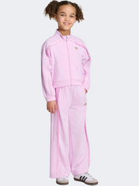Adidas Firebird Loose Little-Girls Originals Tracksuit Orchid Fusion