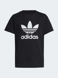 Adidas Adicolor Trefoil Kids-Unisex Original T-Shirt Black