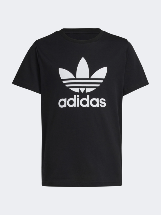 Adidas Adicolor Trefoil Kids-Unisex Original T-Shirt Black