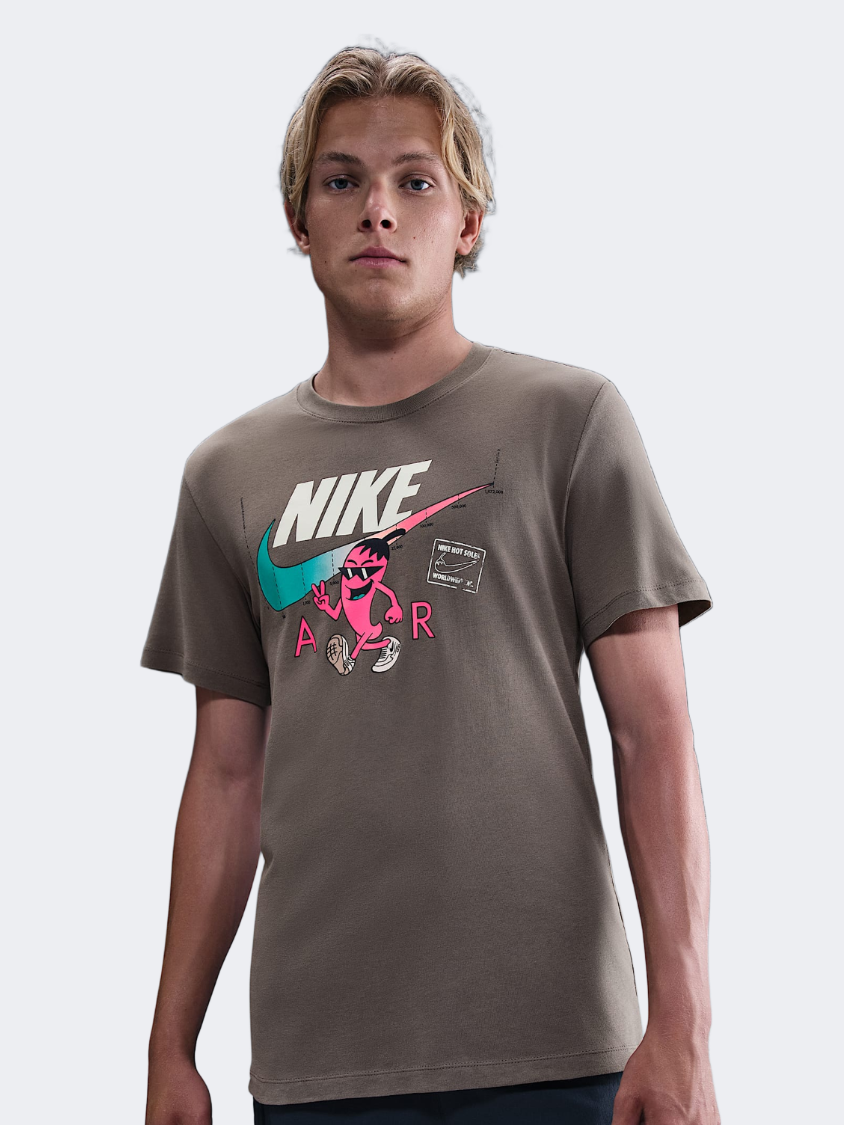 Nike ملابس رياضية سول فود للرجال Lifestyle تي شيرت كايف ستون