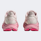 حذاء جري للبنات Hoka Clifton 10 Gs وردي كريمي