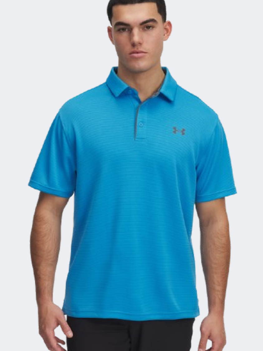 Under Armour Tech Men Lifestyle Polo Short Sleeve Ether Blue/Grey