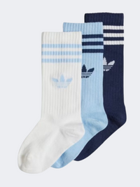 Adidas جوارب أولاد Original أبيض/سماوي/نيلي