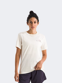 تيشيرت لايف ستايل عادي للنساء The North Face Monte أبيض ديون