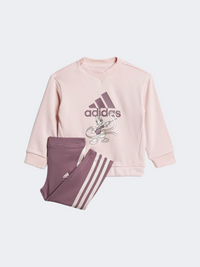 Adidas دي واي إم دي جوج طقم رياضي بناتي أطفال سانبين/شافيج
