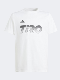 تيشيرت رياضي أولاد من Adidas Hot Tiro أبيض/فضي