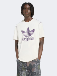 Adidas Distressed Graphic Men Originals T-Shirt Cloud White