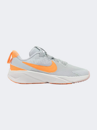 Nike ستار رنر 4 Ps-Girls أحذية جري رمادي/كريم خوخي