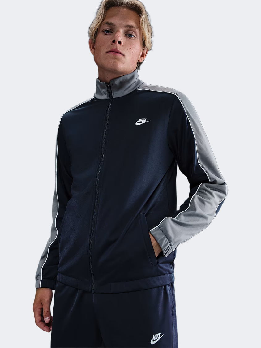 Nike Club Men Lifestyle Tracksuit Obsidian/Grey/White