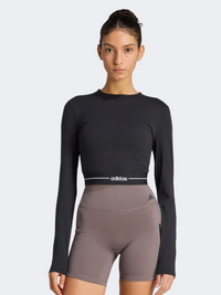 Adidas Hyperglam Cropped Women Training Long Sleeve Black
