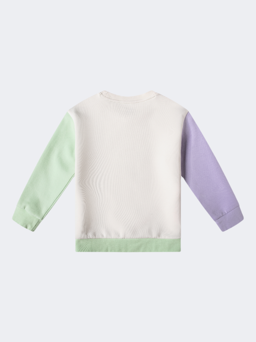 Erke Little-Girls Lifestyle Sweatshirt Glacier White