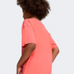 Puma Essentials Animal Logo Infill Girls Lifestyle T-Shirt Peach Frost