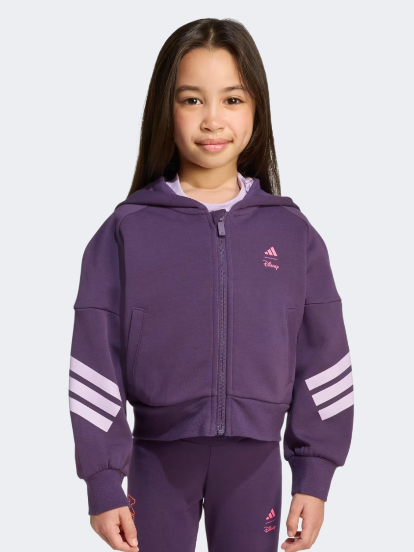 Adidas Disney Minnie Mouse Little-Girls Sportswear Hoody Aurora Plum/Pink