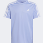 Adidas Essentials 3 Stripes Kids-Boys Sportswear Set Blue Spark/White