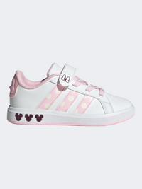 Adidas Disney Minnie Mouse Grand Court Ps-Girls Sportswear Shoes White/Pink