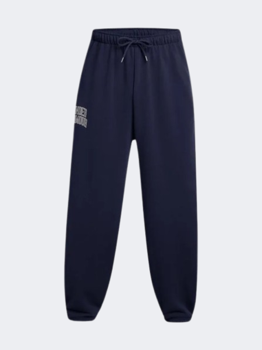 Under Armour Sportstyle Icon Heavyweight Men Lifestyle Pant Midnight Navy/White